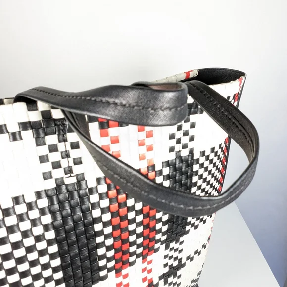 Rare Céline Woven leather tote large Firm - Picture 6 of 16